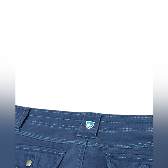 Kuhl Legendary pants womens convertible rollup hiking cargo Navy Blue stretch 8 - Picture 5 of 5